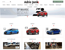 Tablet Screenshot of adriejonk.nl